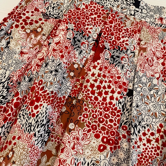MAX STUDIO SPRING FLORAL GATHERED SKIRT NWOT - Picture 6 of 7